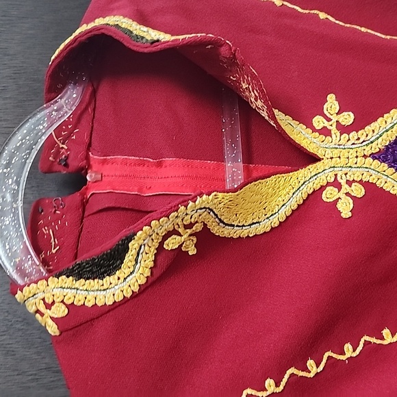 Vintage queen! Handmade Embroidered ethnic dress S - Picture 3 of 5